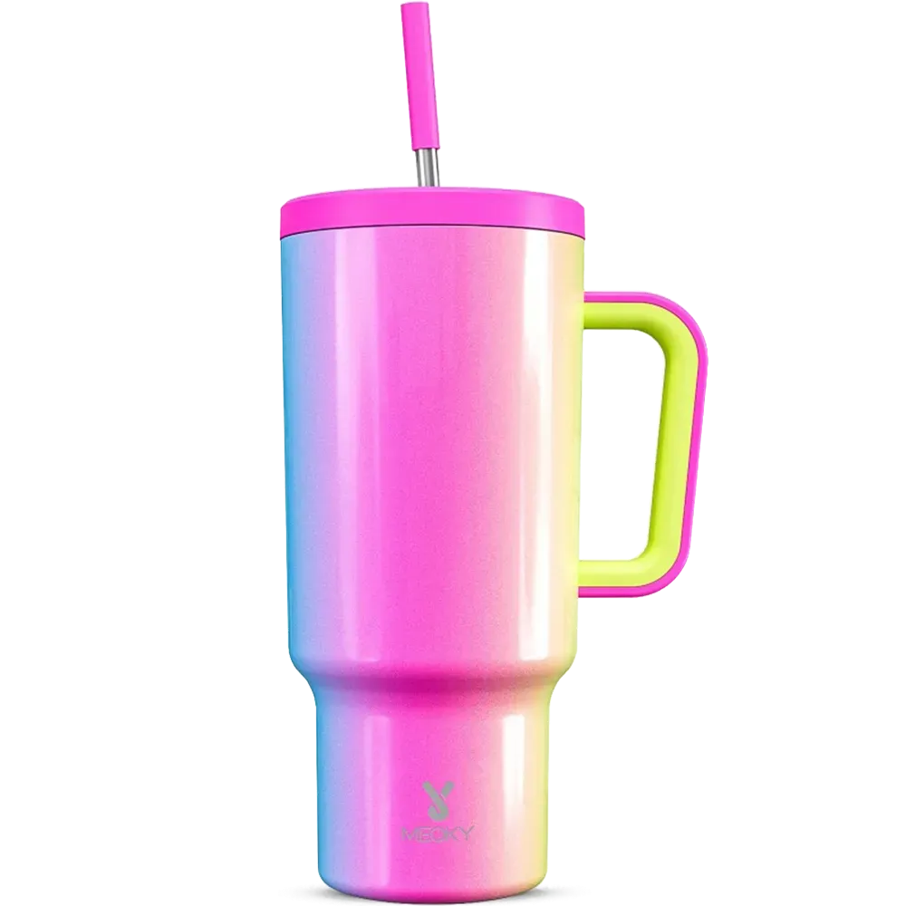 Copo Térmico Meoky Arco-Íris 1,18L – 34h Gelado
